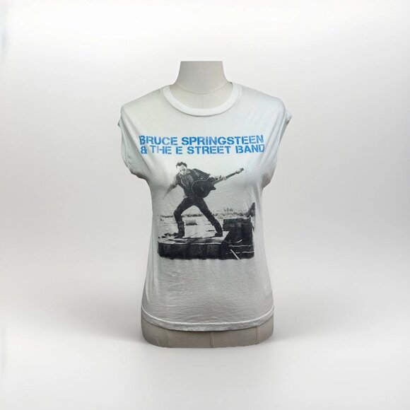 NWOT Anthropologie - Letluv - Bruce Springsteen Roll-Sleeve Graphic Tee XXS - Picture 3 of 14